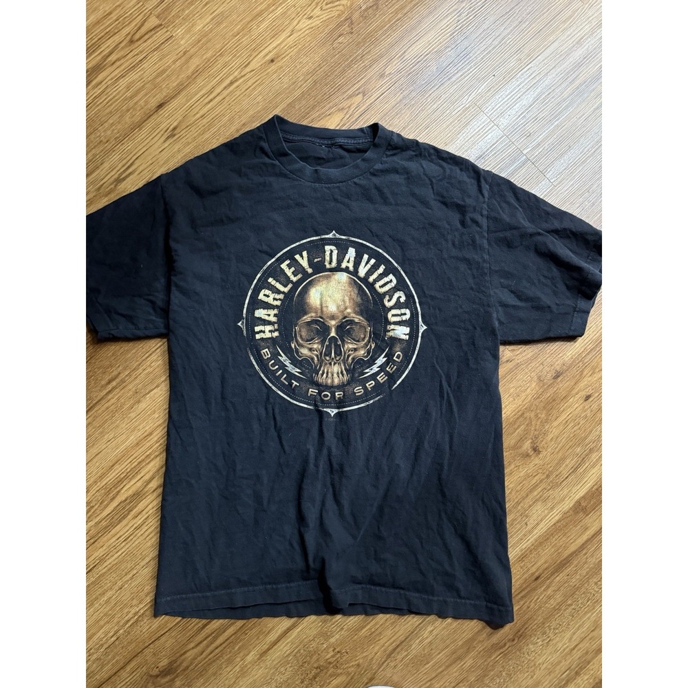 Harley Davidson Shirt Cocoa Beach Skull Tee(no Tag) Looks Like A Large‎